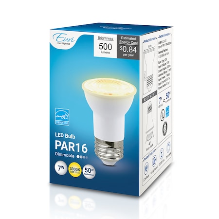 Euri Lighting LED PAR16 50W Dim ES EP16-7W4000ew